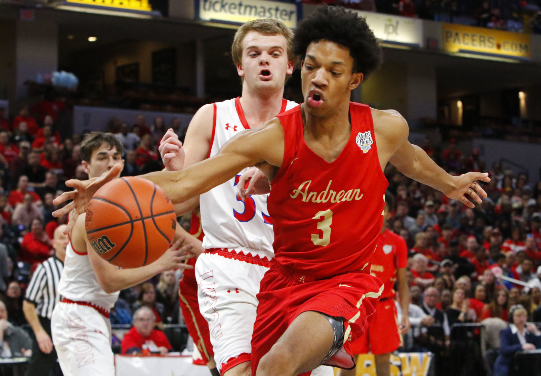 Boys basketball Class 2A state final - Andrean vs. Linton-Stockton